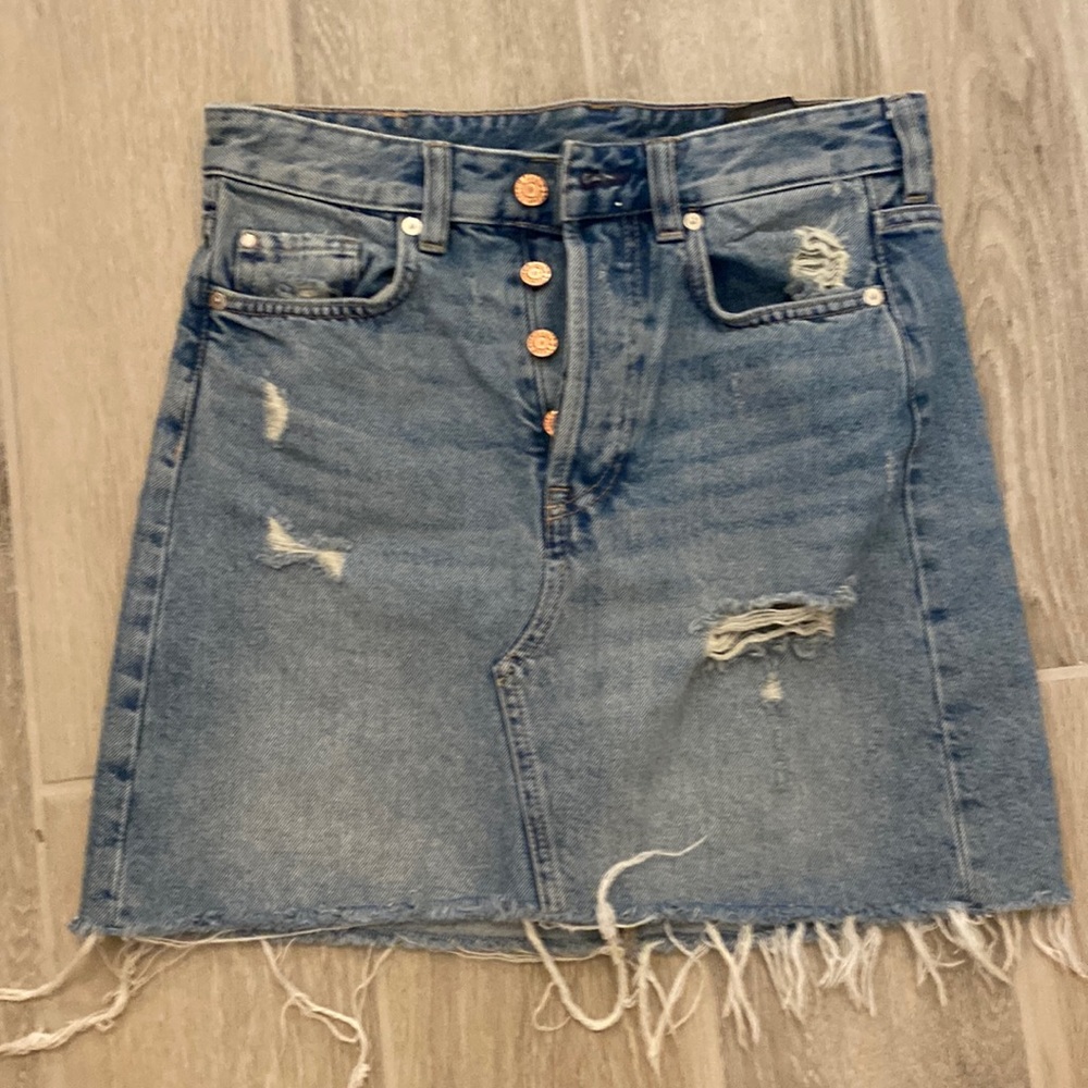 &denim jean skirt size 6